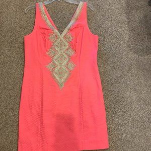NWT Lilly Pulitzer Junie Shift Size 10 Coral Reef